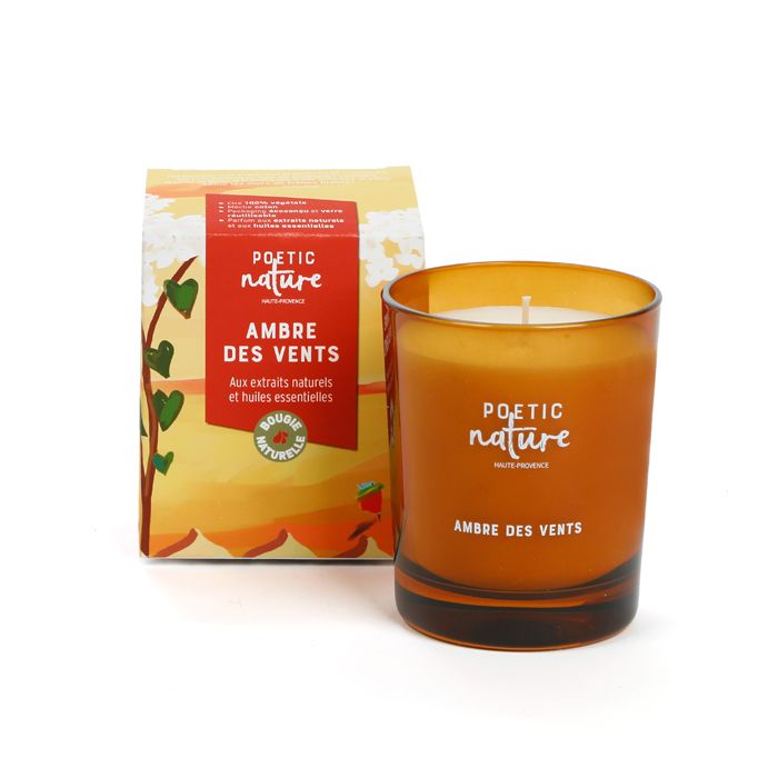 BOUGIE AMBRE DES VENTS NATUREL 180G