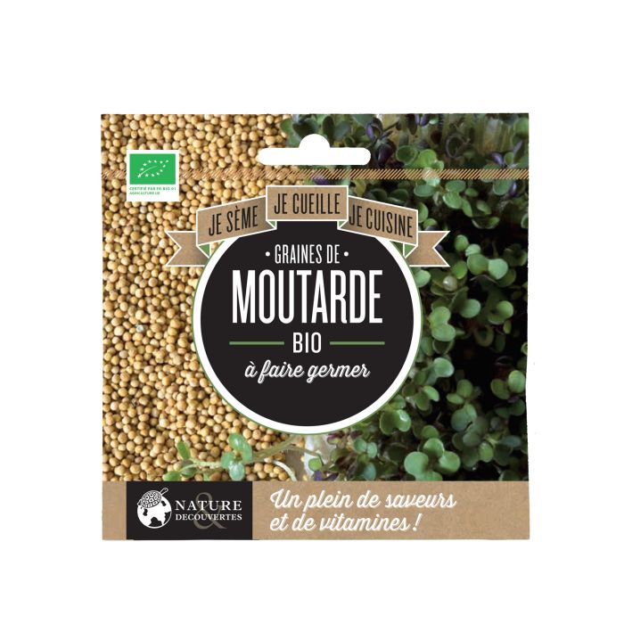 GRAINES DE MOUTARDE BIO A GERMER 35G