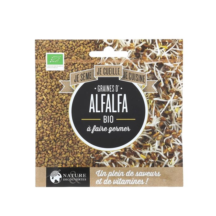 GRAINES ALFALFA BIO A GERMER 35 G