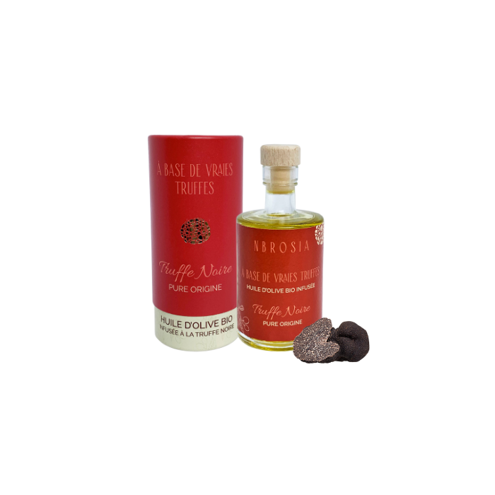 Huile d´olive bio infusée à la truffe noire