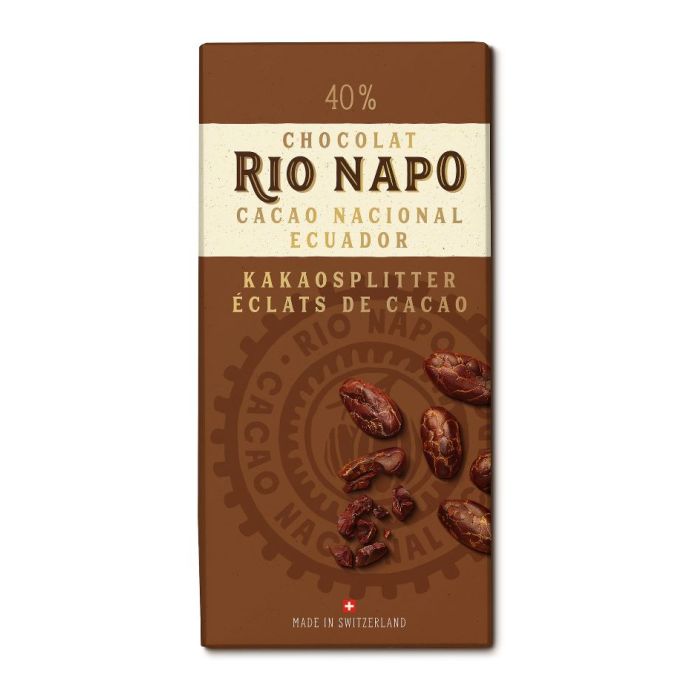 Rio Napo 40% aux éclats de cacao 70gr