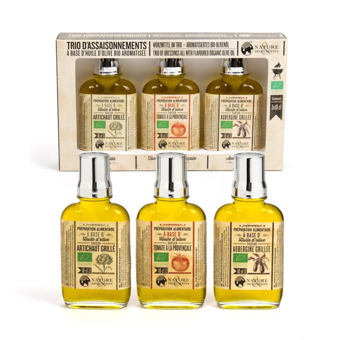 TRIO HUILES OLIVE AROMATISEES