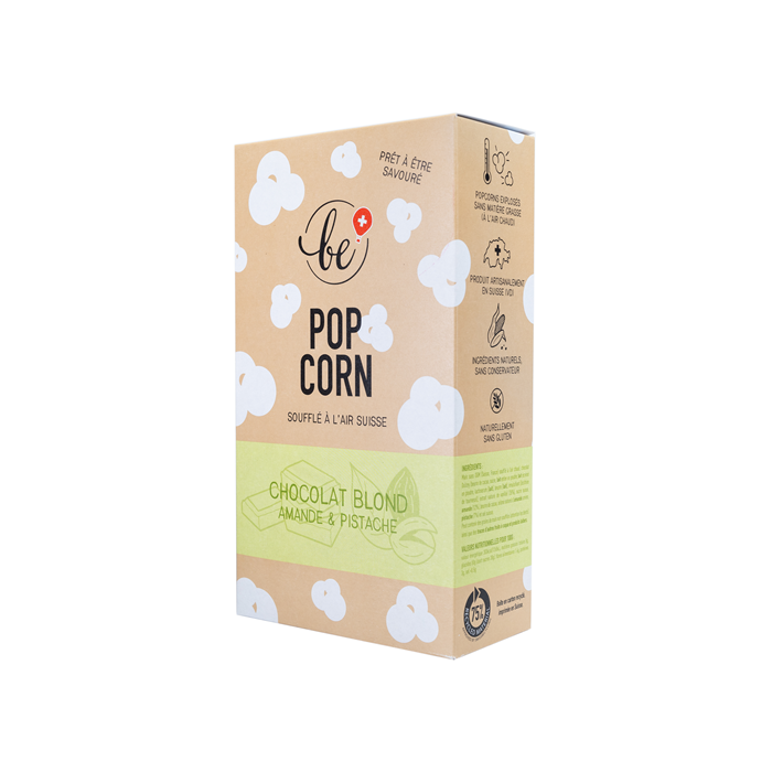 POPCORN CHOCOLAT BLOND AMANDE ET PISTACHE