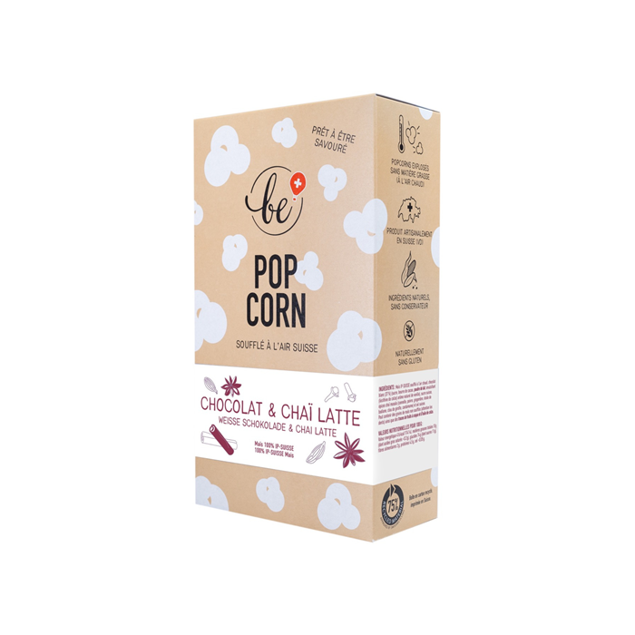 POPCORN CHOCOLAT BLANC ET CHAI LATTE 