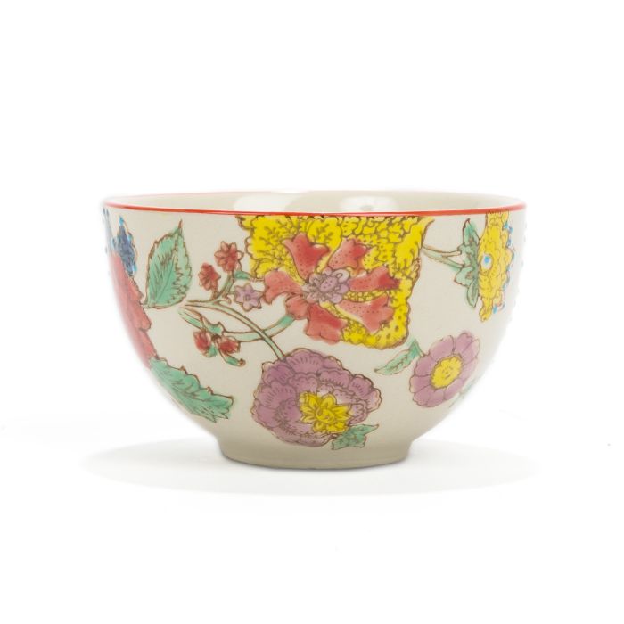 BOL PORCELAINE ROMANTIQUE COLORE ORANGE