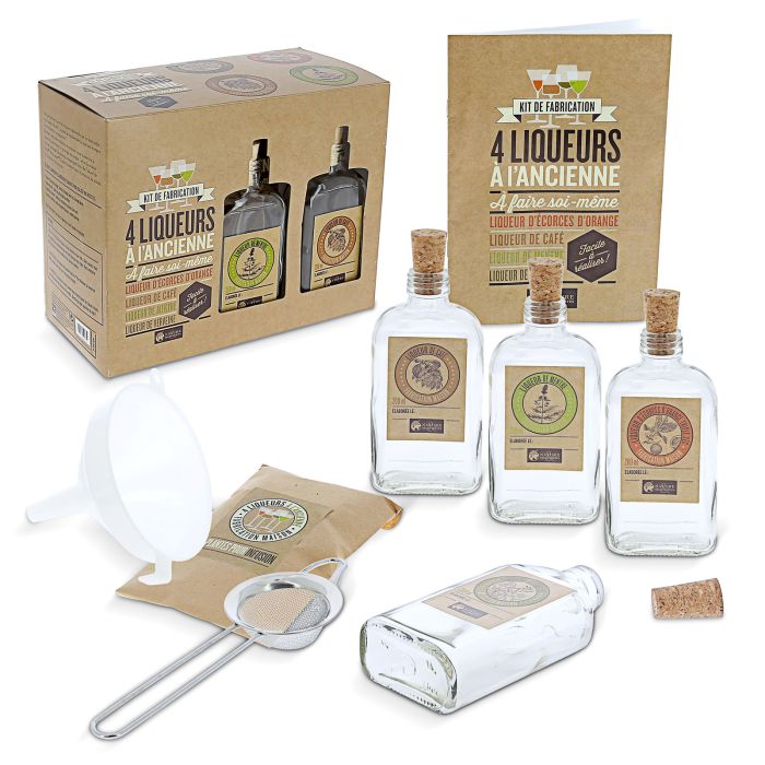 KIT DE FABRICATION 4 LIQUEURS