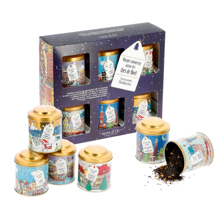 COFFRET 6 THES DE NOEL D'EUROPE BIO