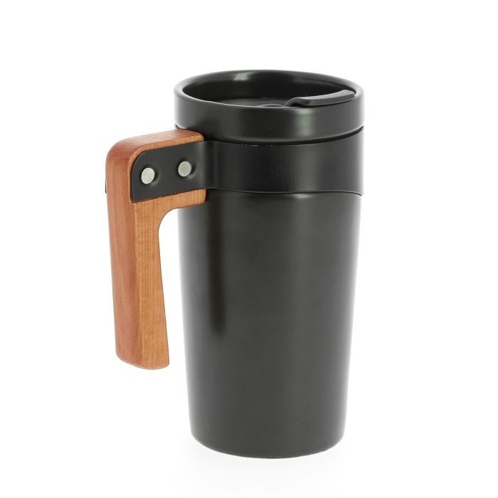MUG NOIR HANSE BOIS