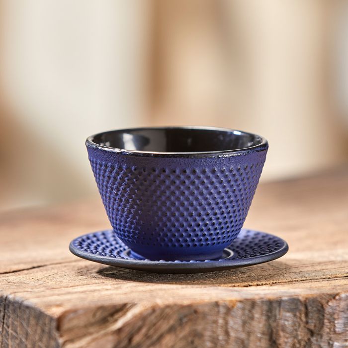 TASSE SOUCOUPE FONTE BLEUE INDIGO