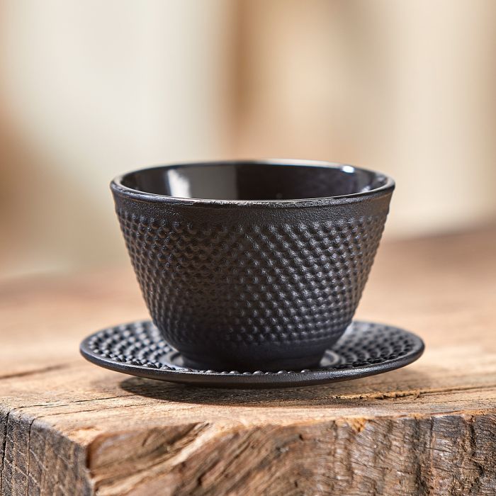 TASSE SOUCOUPE FONTE NOIRE TENSU