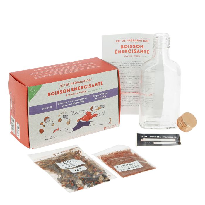 KIT BOISSON ENERGISSANTE SIROP 3 SAVEURS