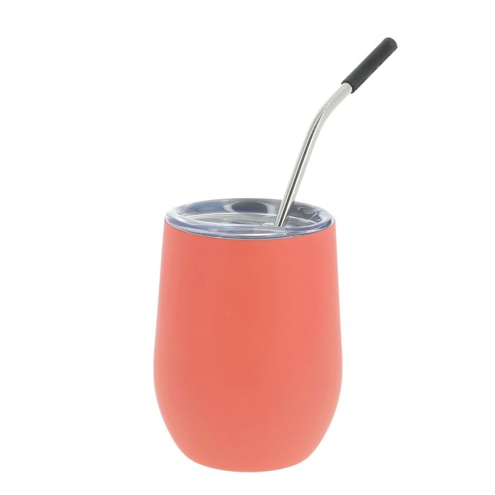 TUMBLER ISOTHERM PAILLE INOX CORAIL