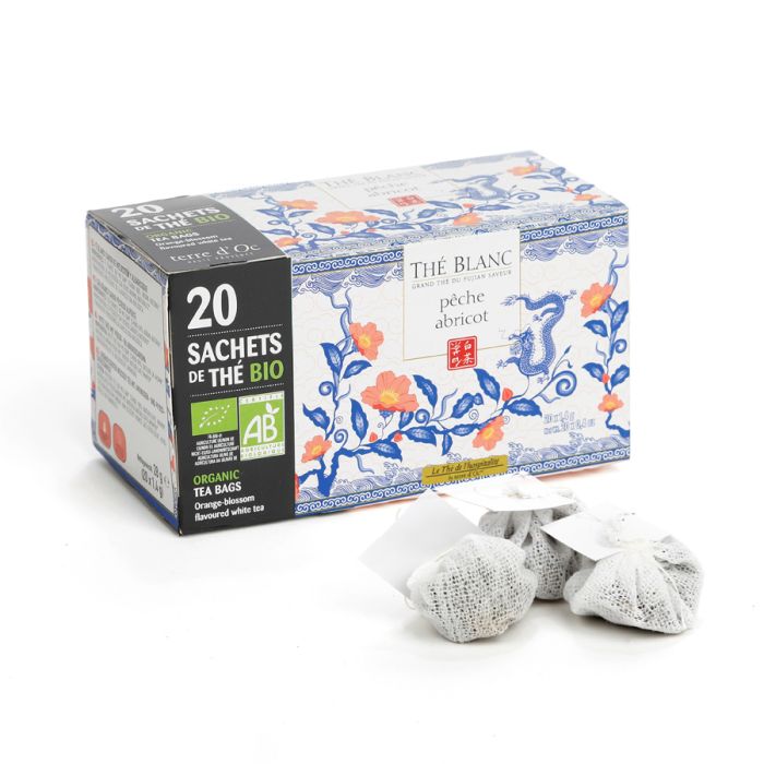 INFUSETTES X20 THE BLANC PECHE ABRI BIO