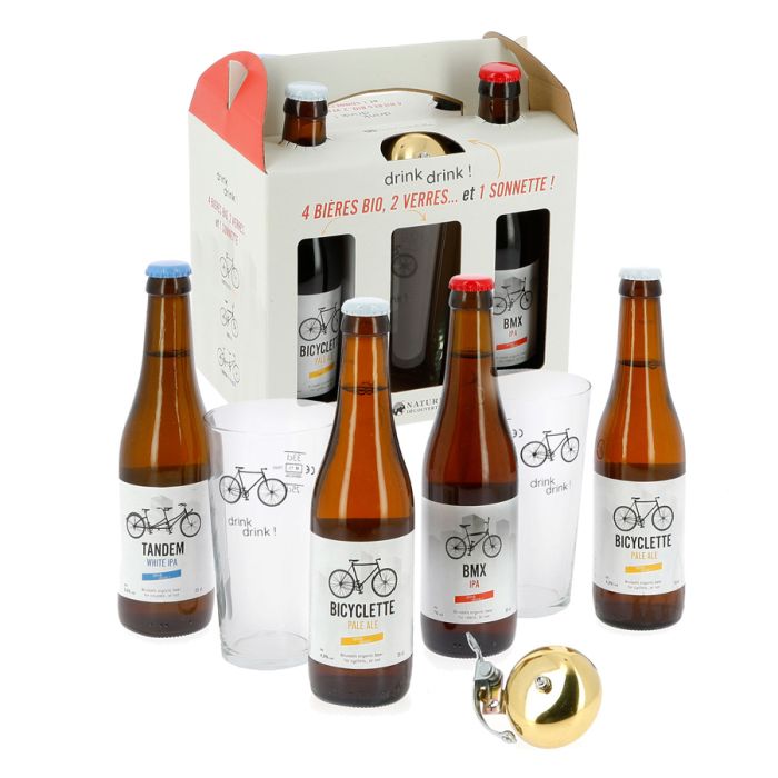 COF BIERE DRINK DRINK + VERRE + SONNETTE