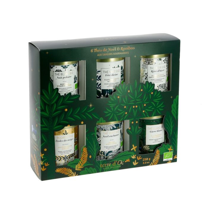 COFFRET 6 THES DE NOEL BIO 2020