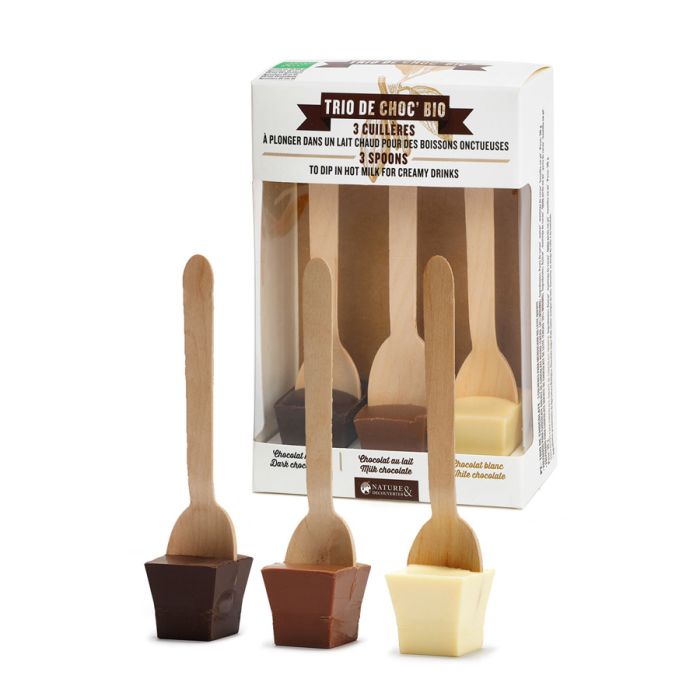 TRIO DE CHOC' - 3 CUILLERES CHOCOLAT BIO