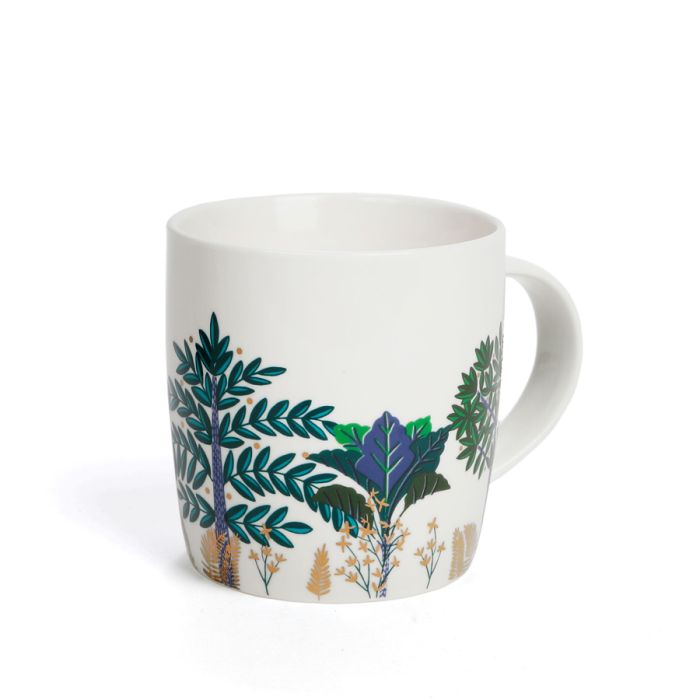 MUG DE NOEL ARBRE FOND BLANC 400ML 2020