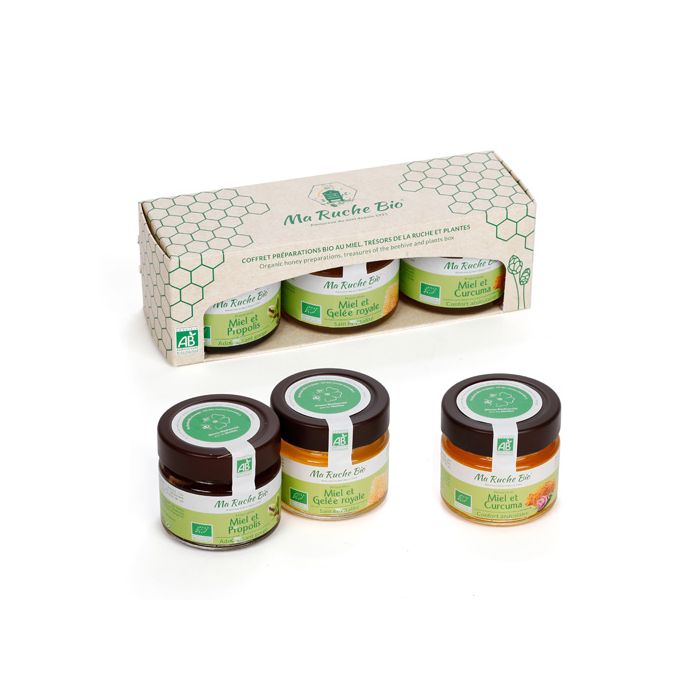 COFFRET 3 MIELS BIEN ETRE BIO