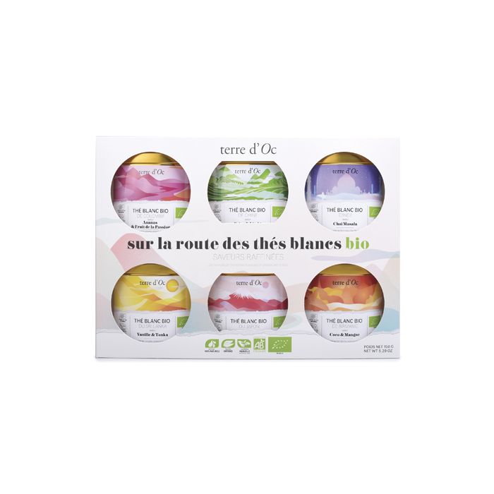 COFFRET 6 THES BLANCS D'EXCEPTION BIO