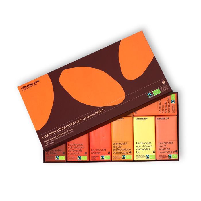 COFFRET MINI TABLETTES CHOCOLAT BIO