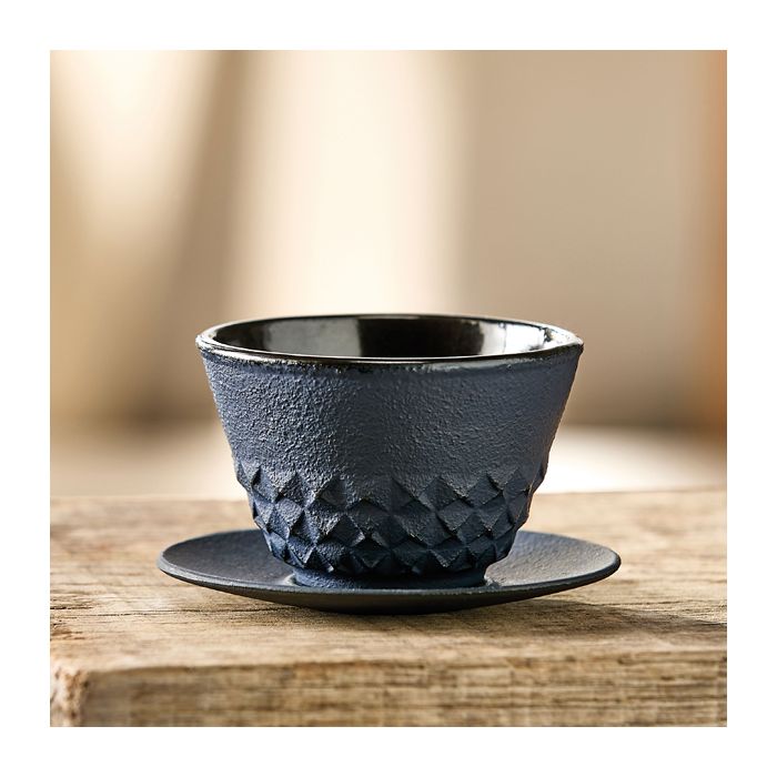 TASSE SOUCOUPE FONTE BLEU HIROBA