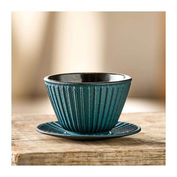 TASSE SOUCOUPE FONTE VERT