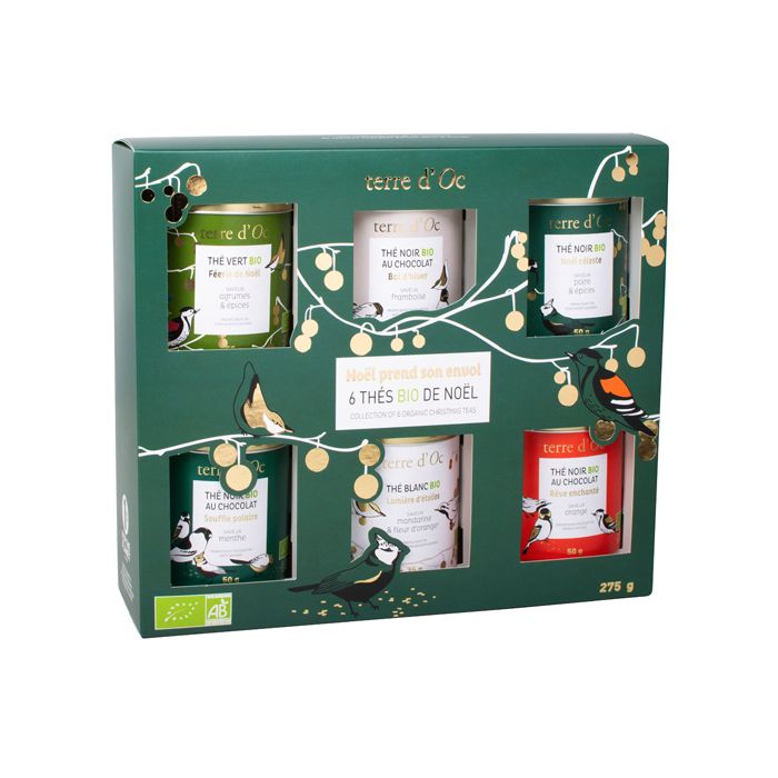 COFFRET 6 THES DE NOEL BIO 2022