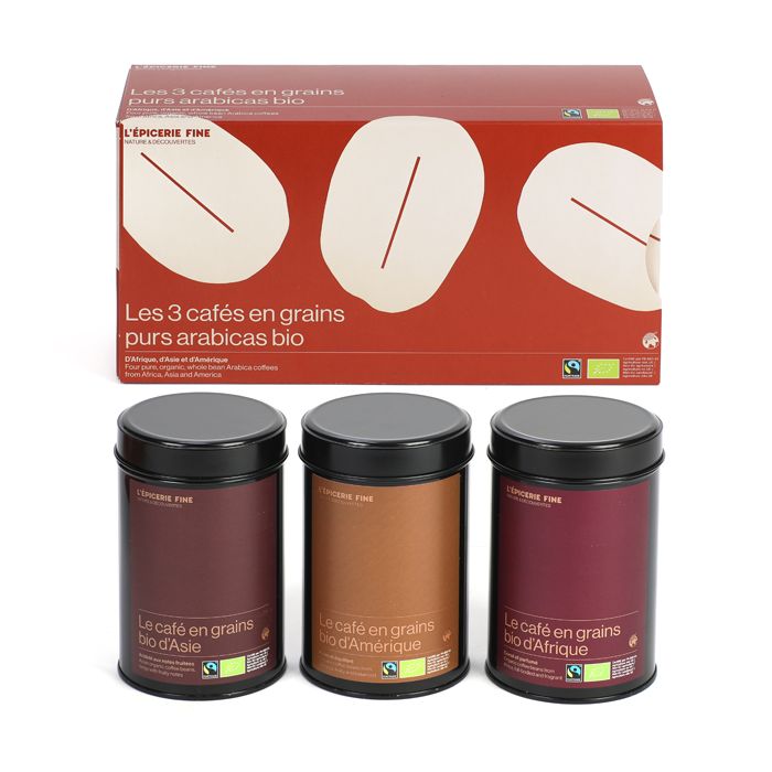 COFFRET 3 CAFES GRAINS BIO