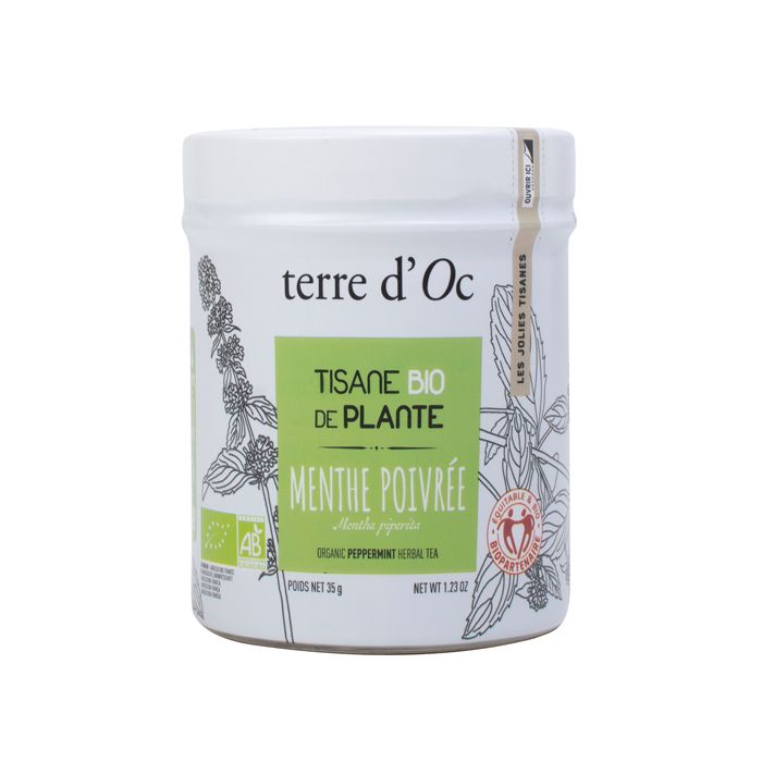 BOITE TISANE MENTHE POIVREE BIO 35G