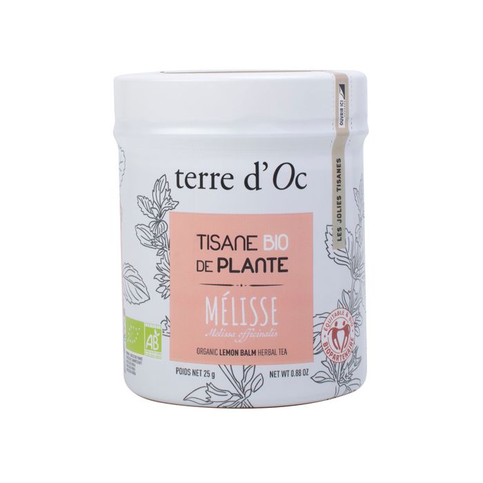 BOITE TISANE MELISSE BIO 25G