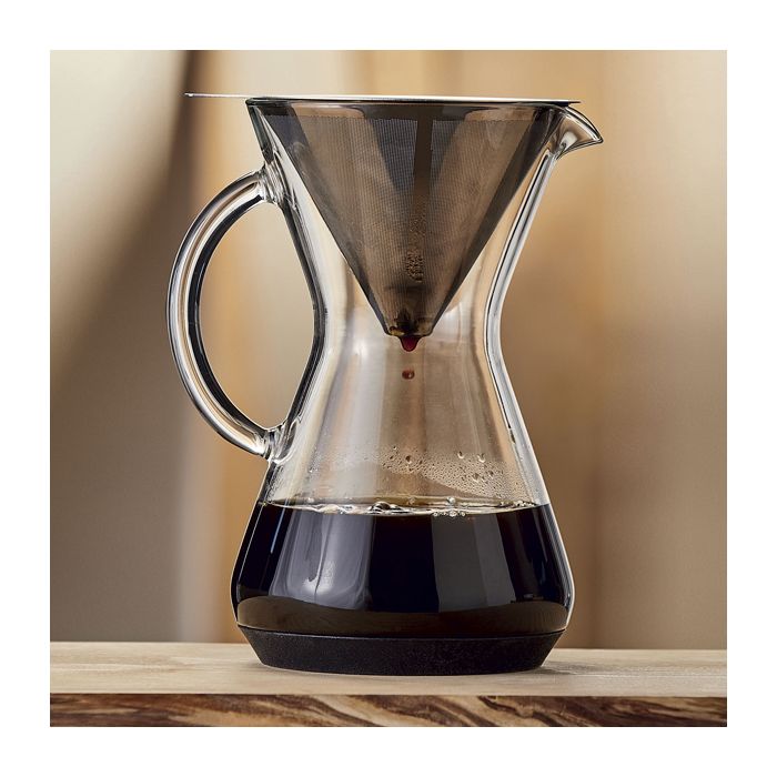 CAFETIERE VERRE ET METAL 125048