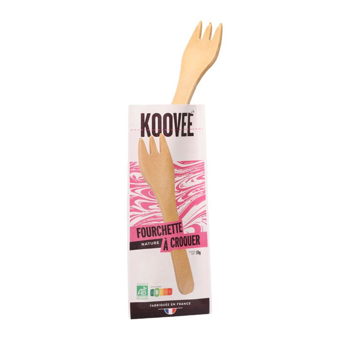 COUVERT COMESTIBLE FOURCHETTE NATURE
