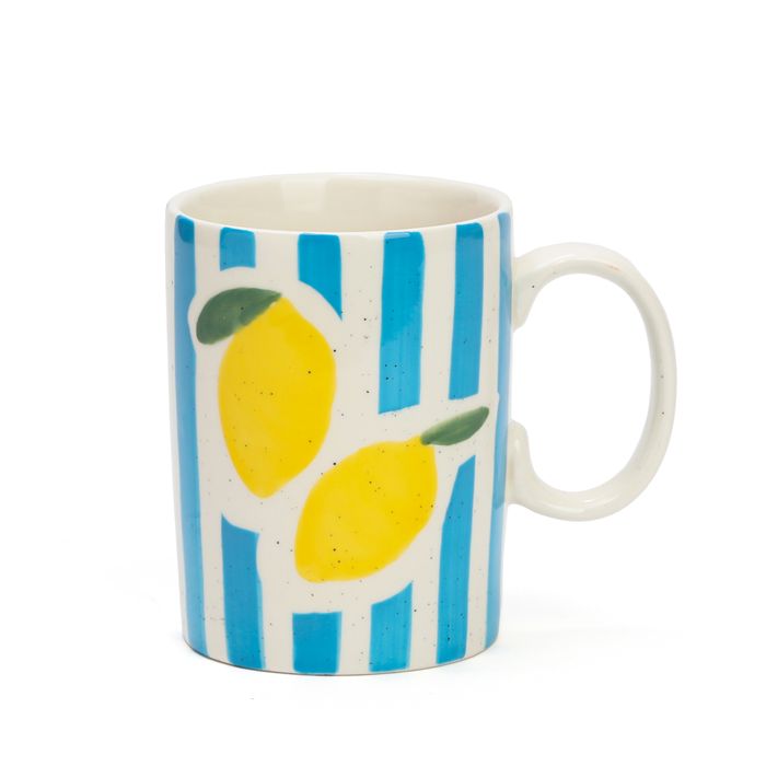 MUG RAYURES CITRONS 500ML