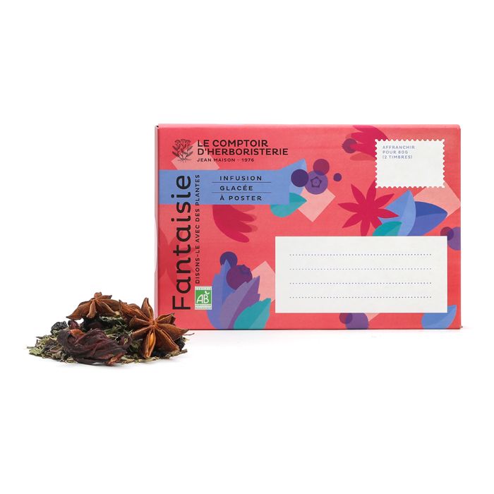 CARTE POSTALE + INFUSION GLACEE FANTAISI