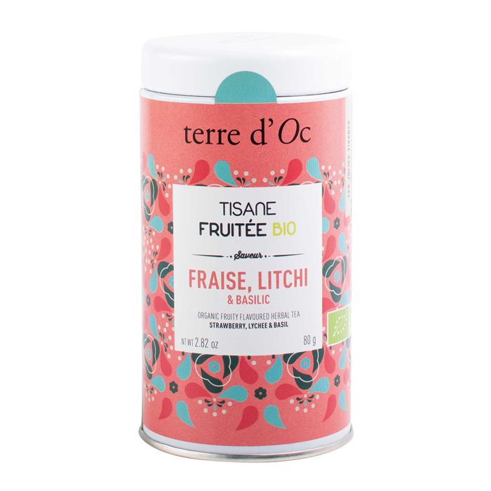 TISANE FRAISE LITCHI BASILIC