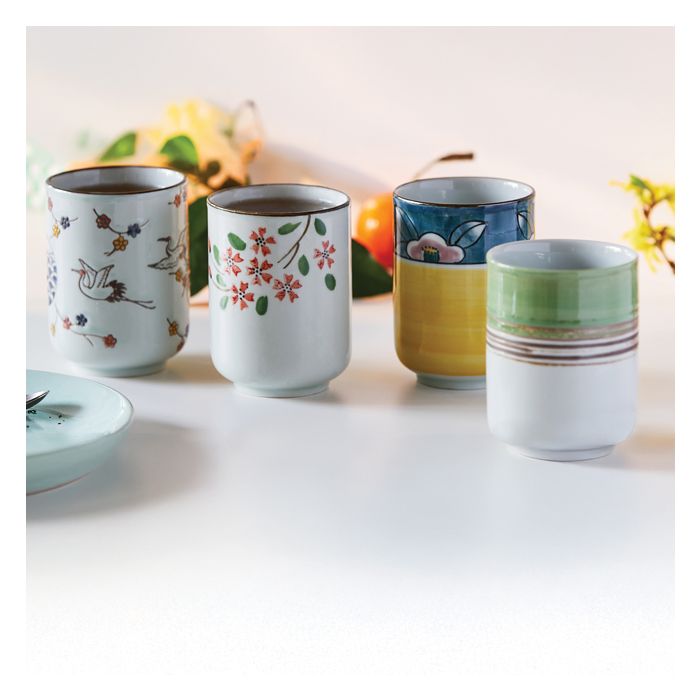 SET DE 4 TASSES JAPONISANTES 2025