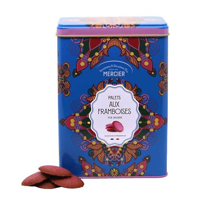 BOITE BISCUITS PALETS FRAMBOISE