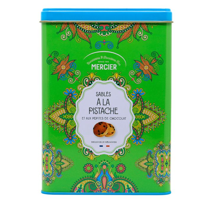 BOITE BISCUIT SABLES PISTACHE