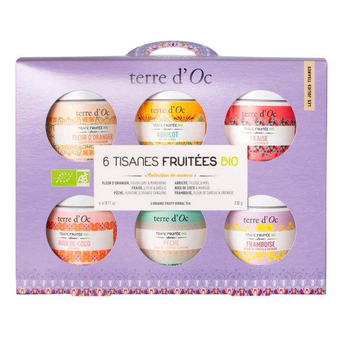 COFFRET 6 TISANES FRUITEES