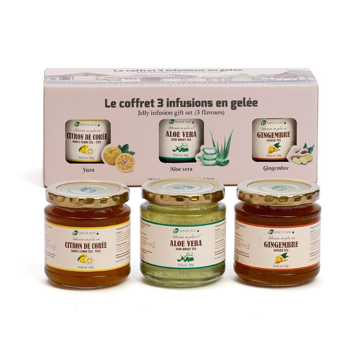 COFFRET 3 INFUSIONS EN GELEE 280g