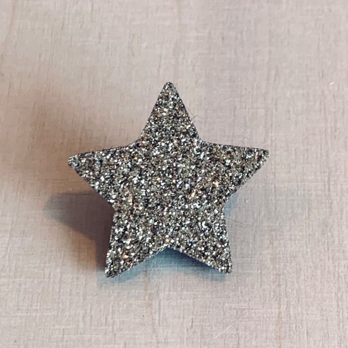BROCHE FEUTRINE ETOILE DORE