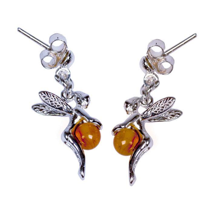 BO ELFE AMBRE ET ARGENT 925