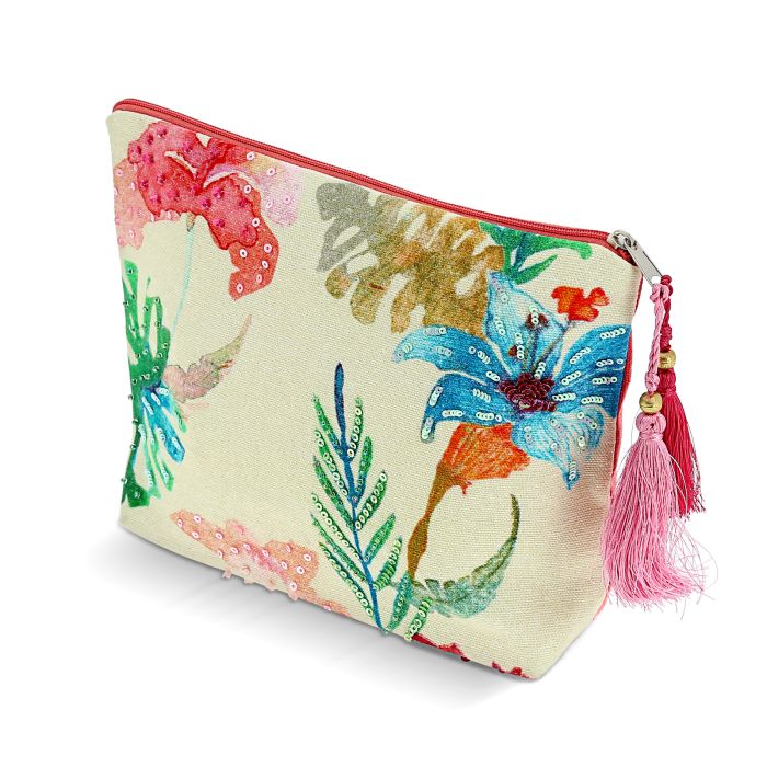 POCHETTE ZIP HAPPY FLOWER