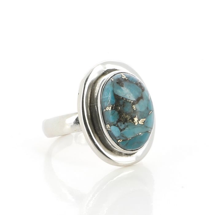 BAGUE TURQUOISE LUMINEUSE T52-54
