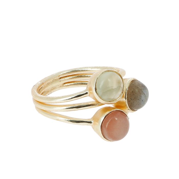 BAGUE 3 PIERRES T54