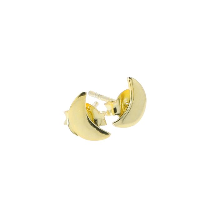 BOUCLES D'OREILLES LUNE DOREES