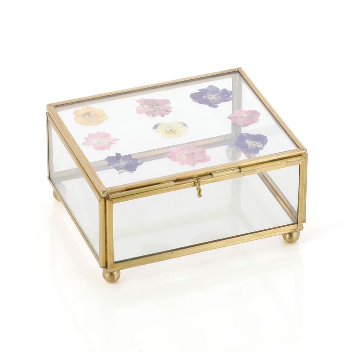 BOITE A BIJOUX FLEURS SECHEES