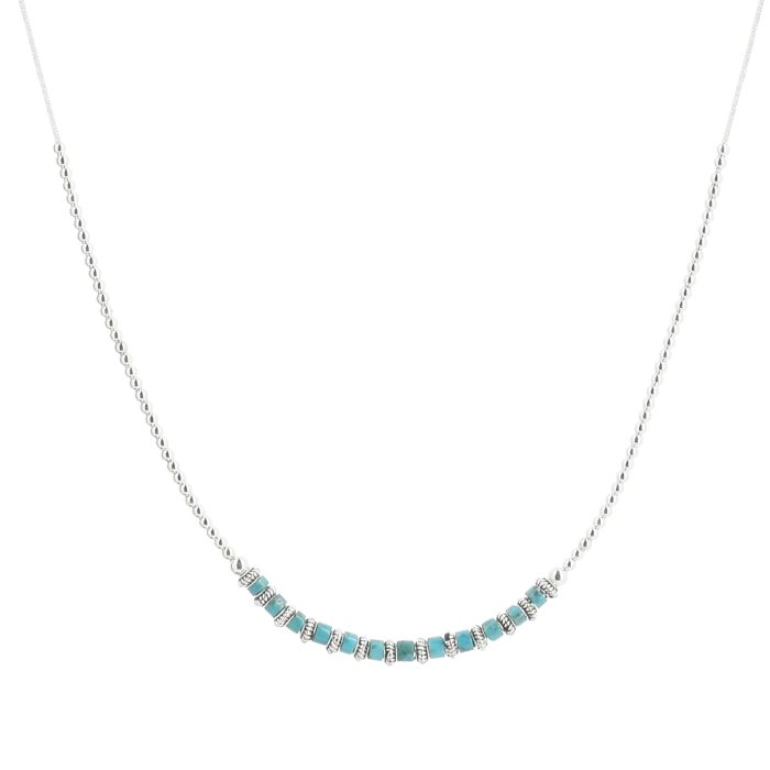COLL ARGENT TURQUOISE RECONSTITUEE AGT