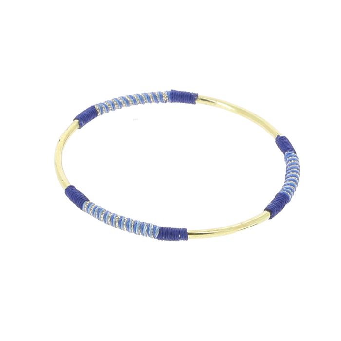 BRACELET BRODE BLEU