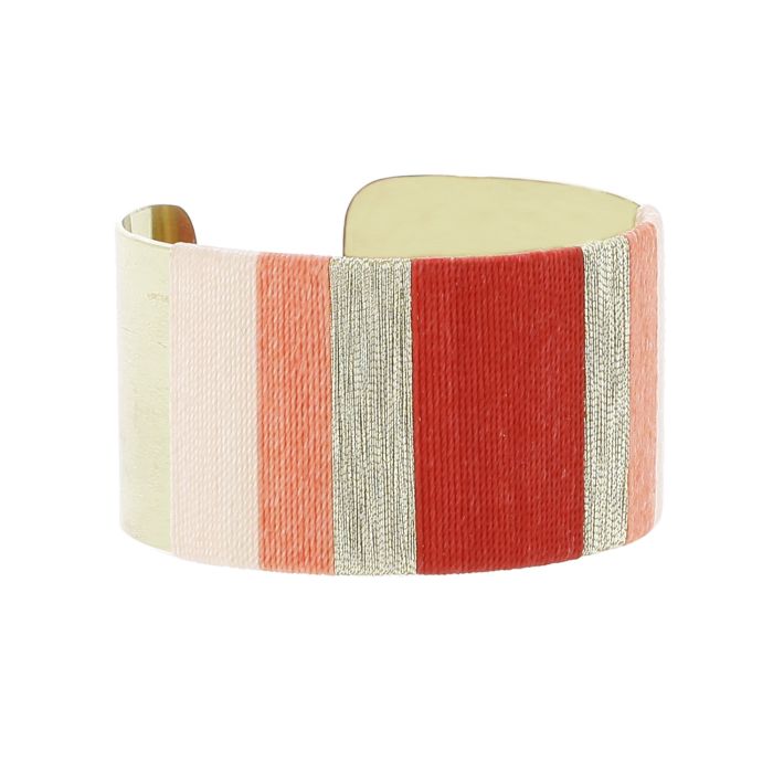 MANCHETTE BRODEE ROSE GRAND MODELE